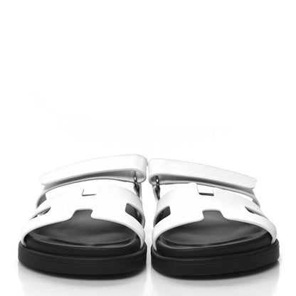 Hermes Calfskin Womens Chypre Sandals 36 White 2 of 9