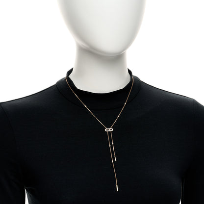 Messika 18K Rose Gold Diamond Lariat Move Necklace 2 of 5