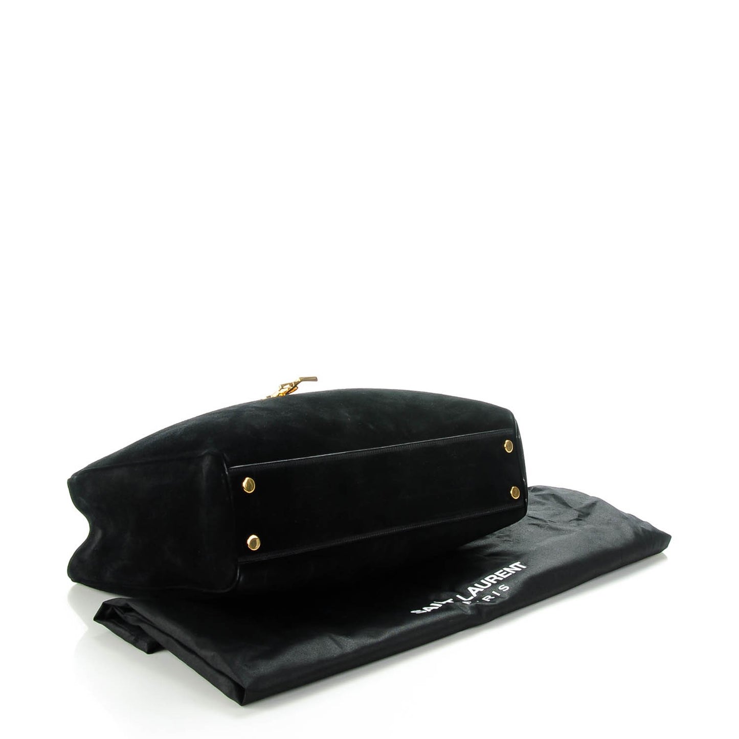 Suede Monogram Cassandre Shopper Black