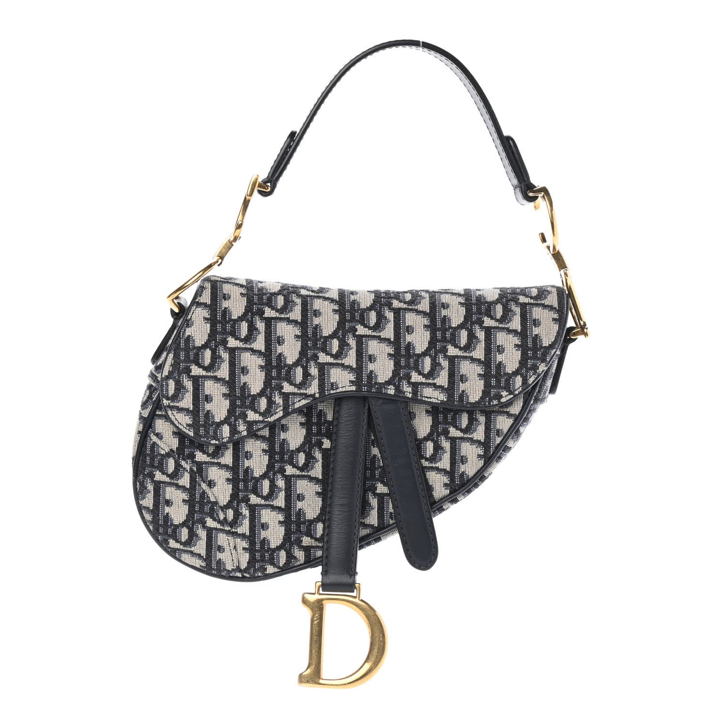Oblique Mini Saddle Bag Blue
