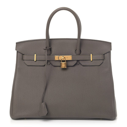 Hermes Togo Birkin 35 Etain 1 of 11