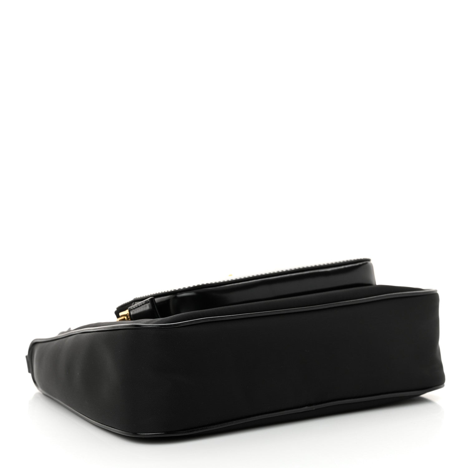 Prada Re-Nylon Spazzolato Mini Pouch Pocket Shoulder Bag Black 4 of 10