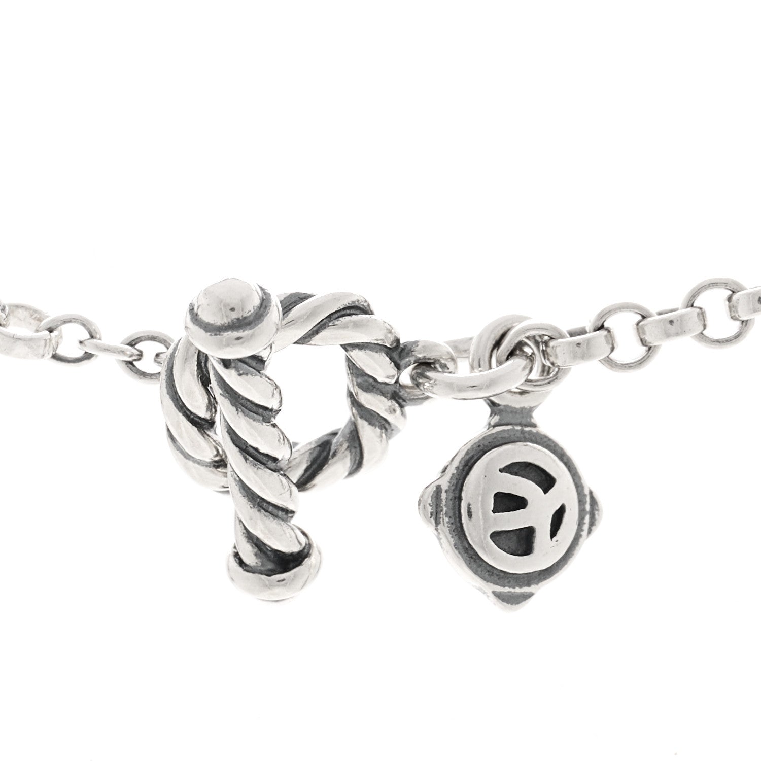 David Yurman Sterling Silver Freshwater Cultured Pearl Bead Chain Necklace 4 of 4