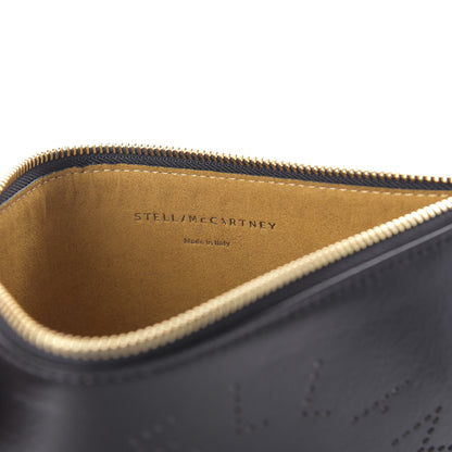 Stella McCartney Alter Nappa Perforated Logo Pouch Black 8 of 10