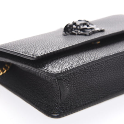 Versace Grained Calfskin Palazzo Chain Evening Bag Black 6 of 8