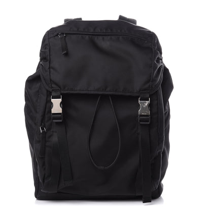 Prada Nylon Montagna Double Buckle Backpack Black 1 of 10