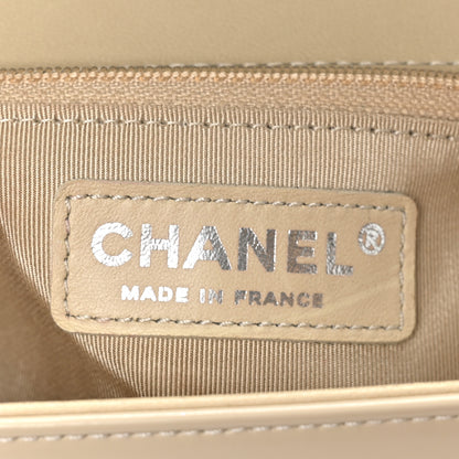 Chanel Patent New Medium Boy Reverso Flap Beige 6 of 11