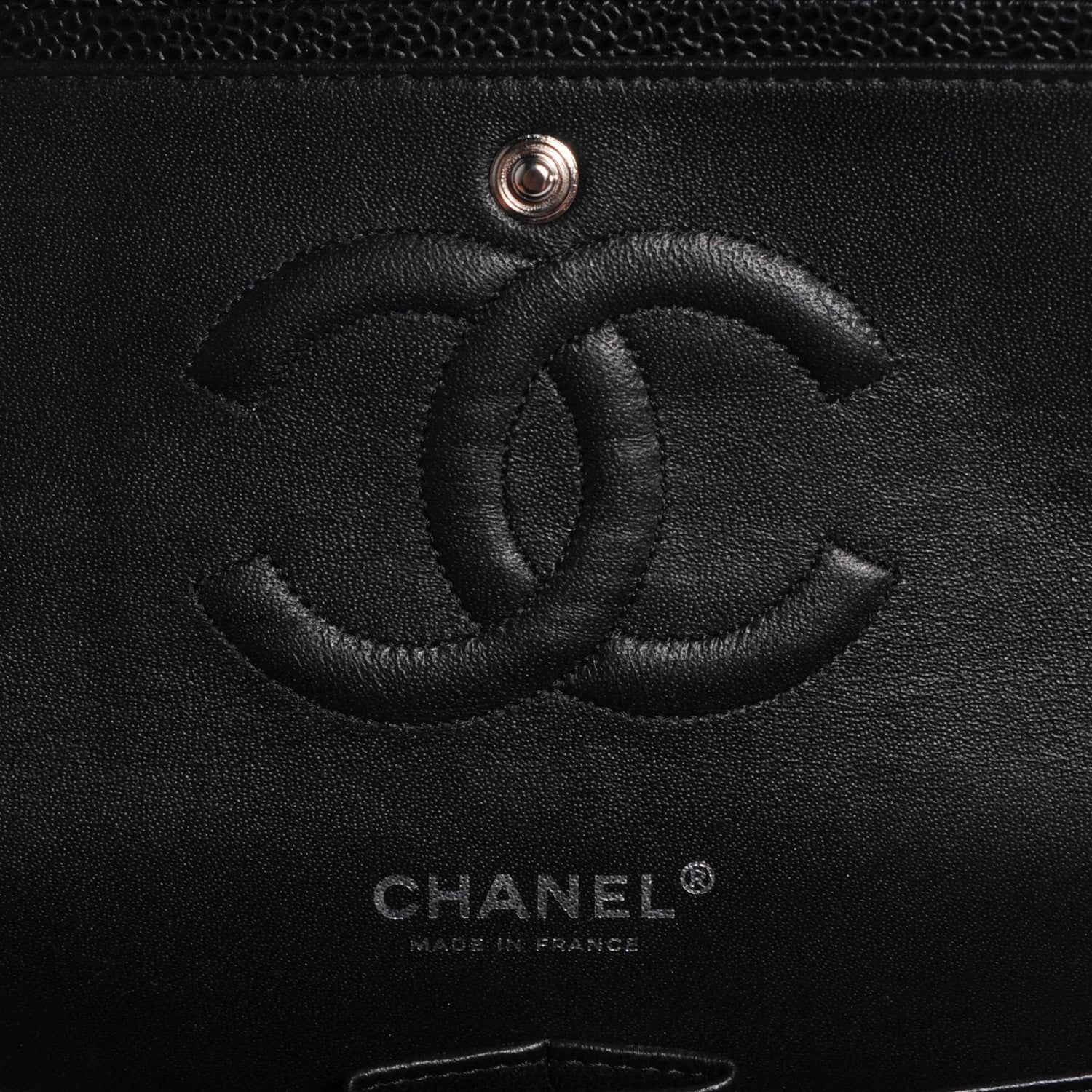 Chanel Caviar Quilted Medium Double Flap Black 6 of 8