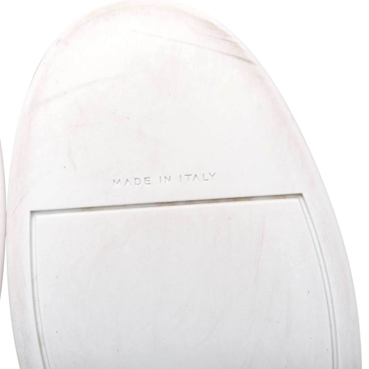 Chanel Calfskin Velvet Womens CC Sneakers 41.5 White Silver 6 of 11