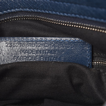 Balenciaga Agneau Classic Silver Hardware Velo Bleu Obscur 7 of 12