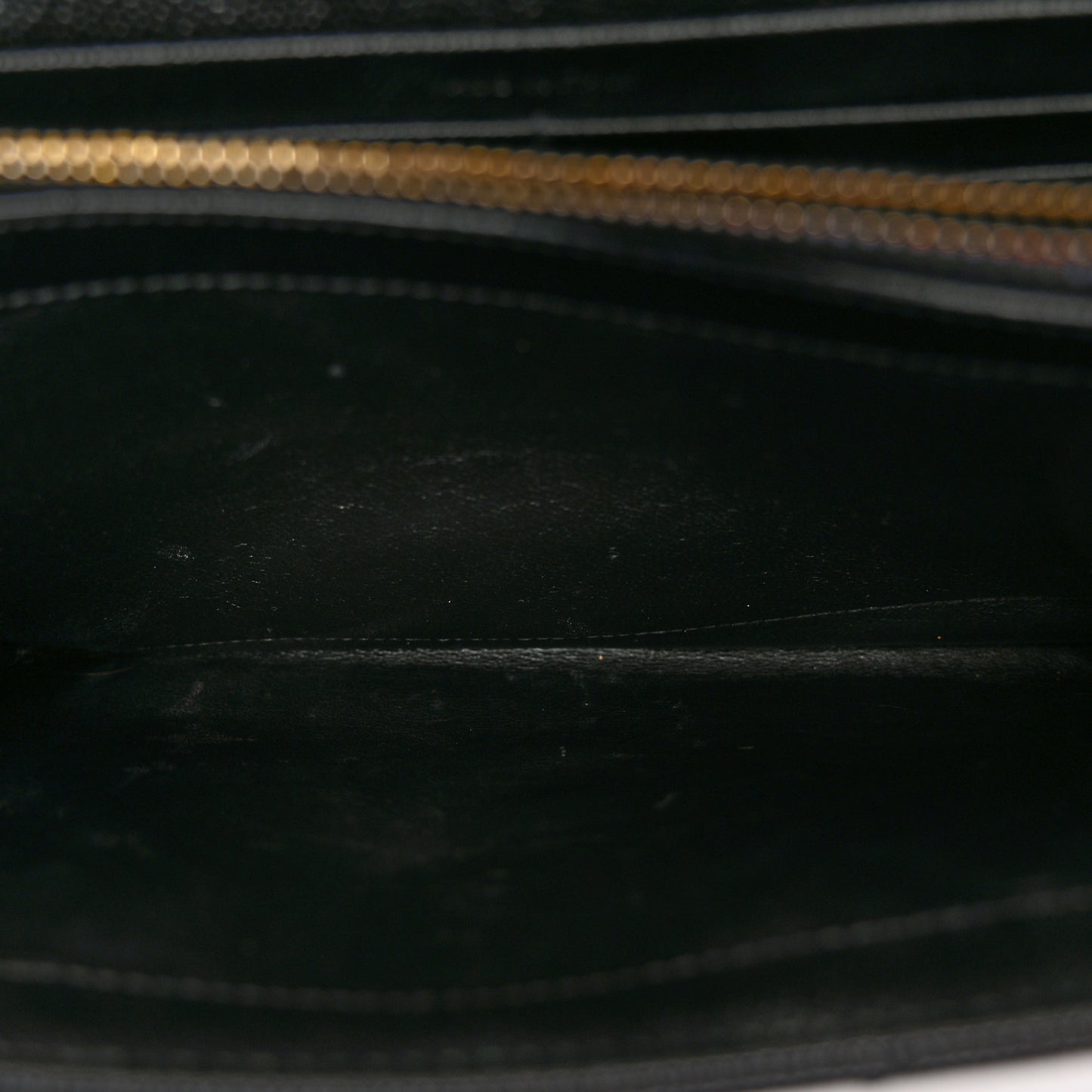 Grain De Poudre Matelasse Chevron Monogram Chain Wallet Black