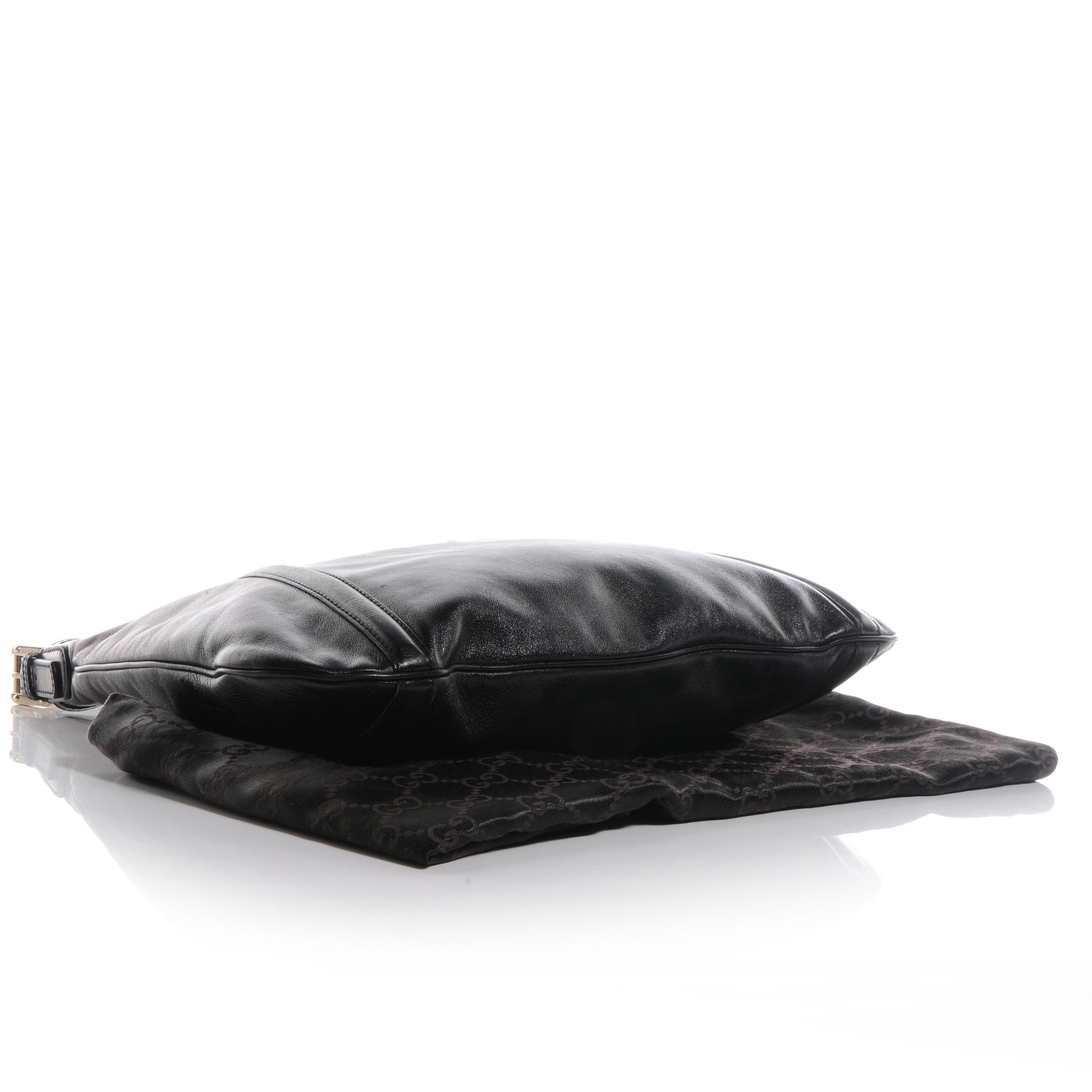 Gucci Leather GG Britt Hobo Black 4 of 7