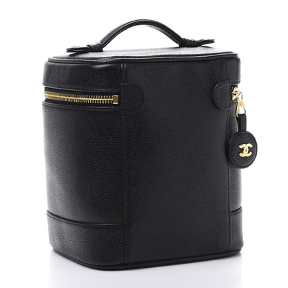 Chanel Caviar Vanity Cosmetic Case Black 3 of 11