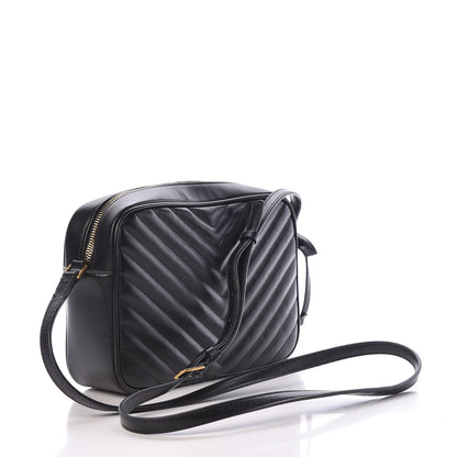 Saint Laurent Calfskin Matelasse Monogram Lou Camera Bag Black 3 of 10