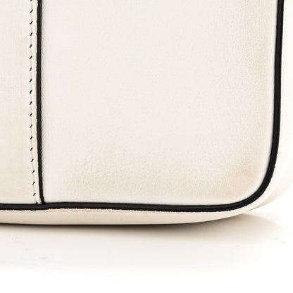 Fendi X VERSACE Vitello Seta Fendace Mini Brooch Baguette White Ice 15 of 15