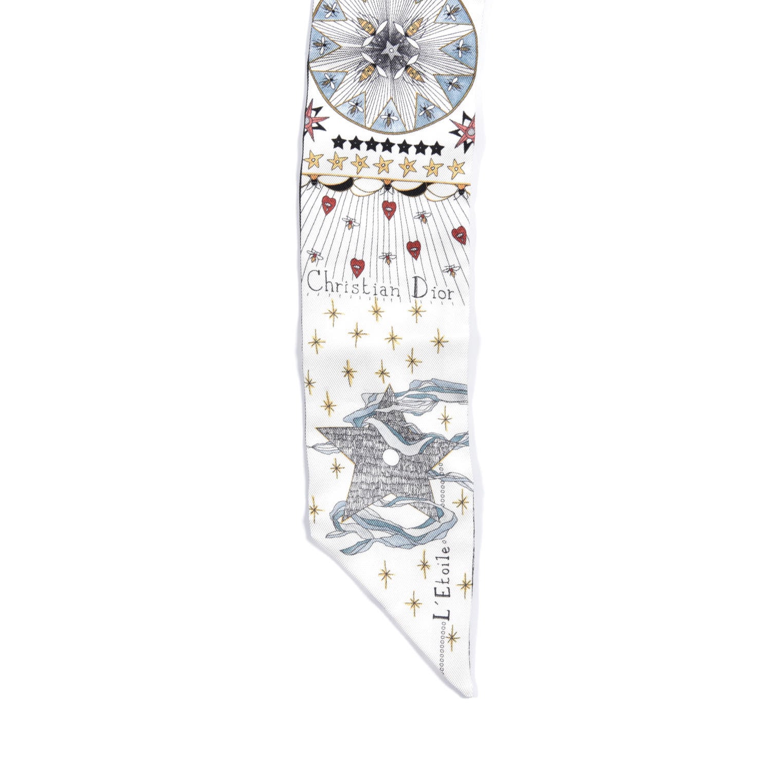 Christian Dior Silk L'Etoile Mitzah Scarf 5 of 5