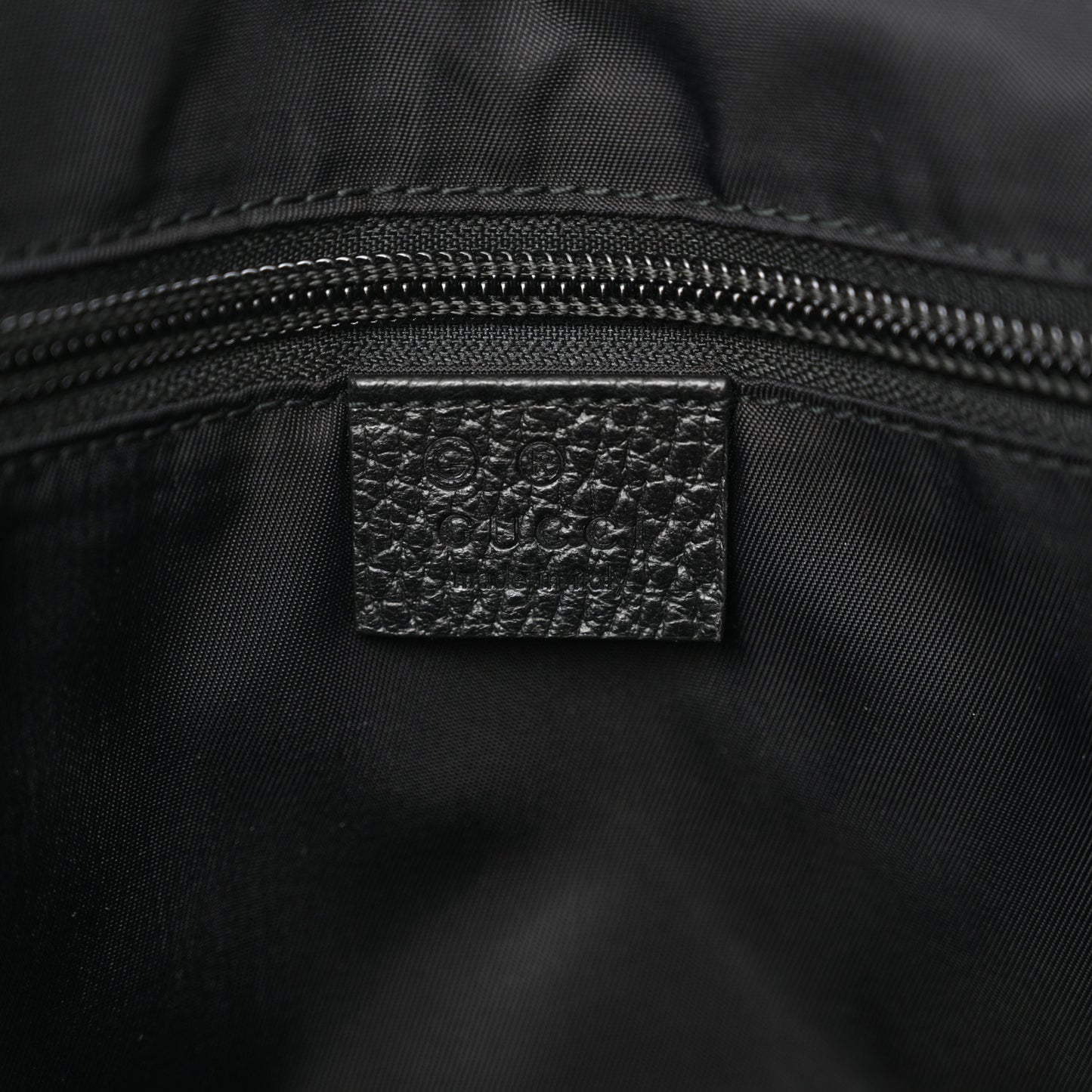 Nylon Monogram Double Buckle Flap Messenger Bag Black