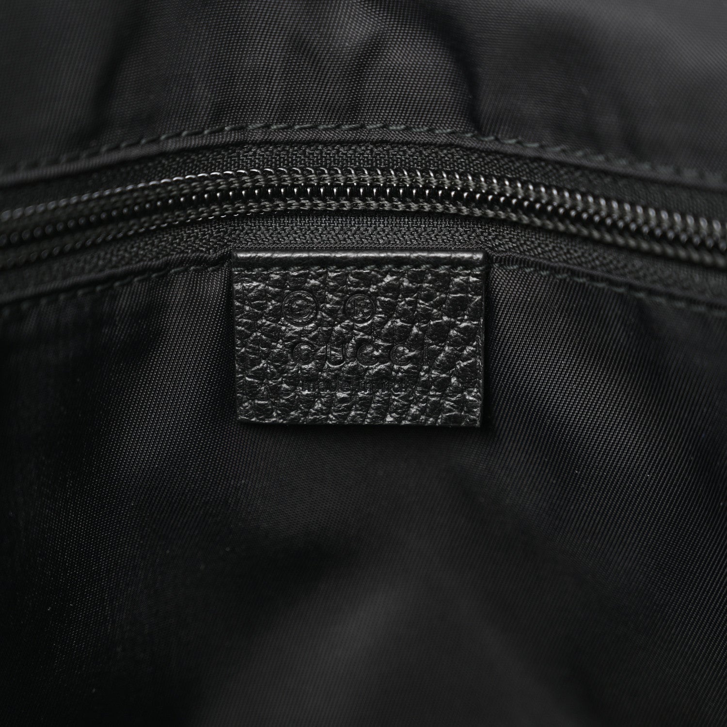 Gucci Nylon Monogram Double Buckle Flap Messenger Bag Black 6 of 10