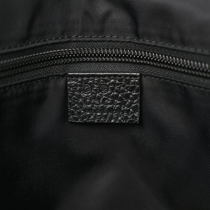 Gucci Nylon Monogram Double Buckle Flap Messenger Bag Black 6 of 10