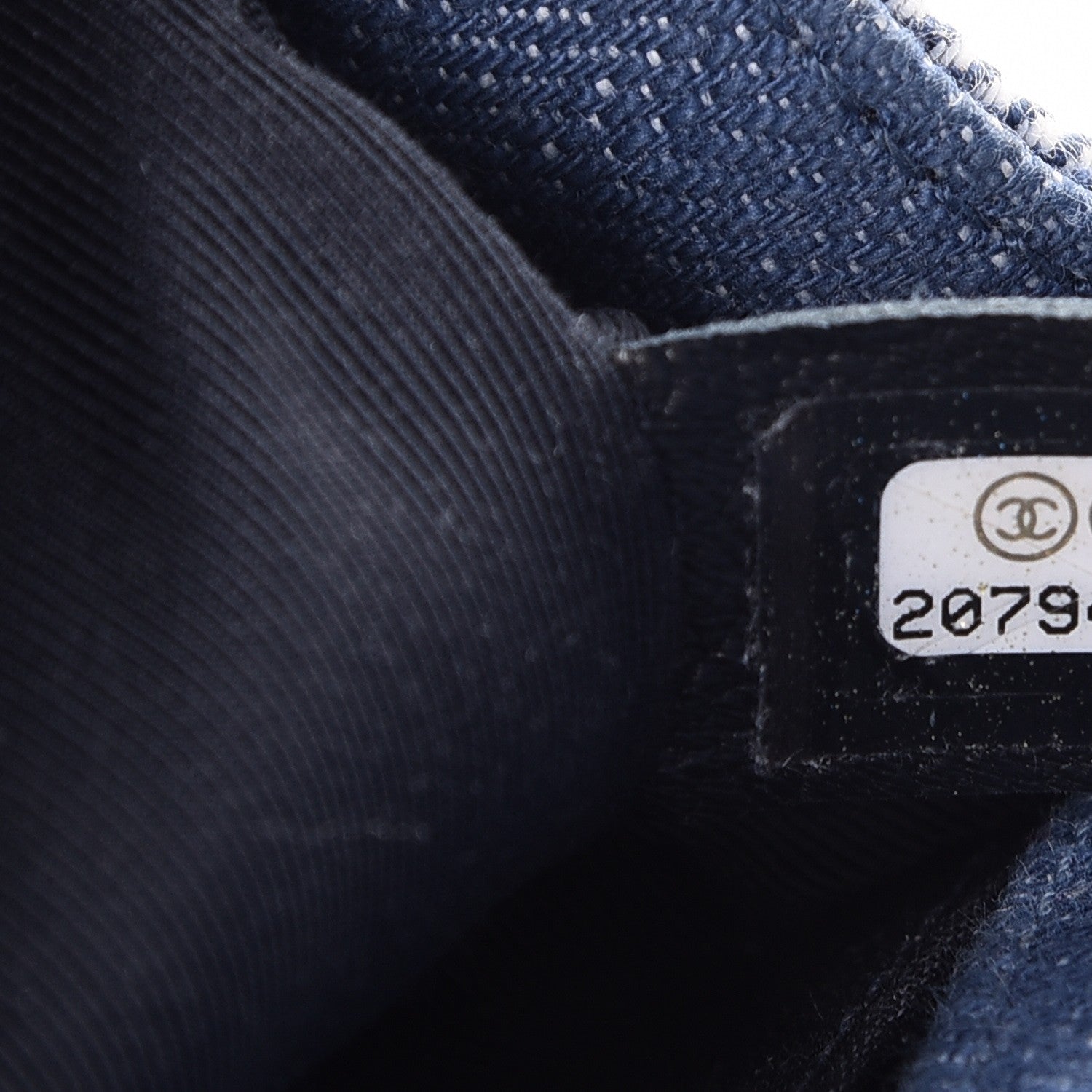 Chanel Denim Chevron Small Boy Flap Light Blue 6 of 7