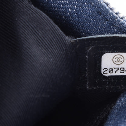 Chanel Denim Chevron Small Boy Flap Light Blue 6 of 7