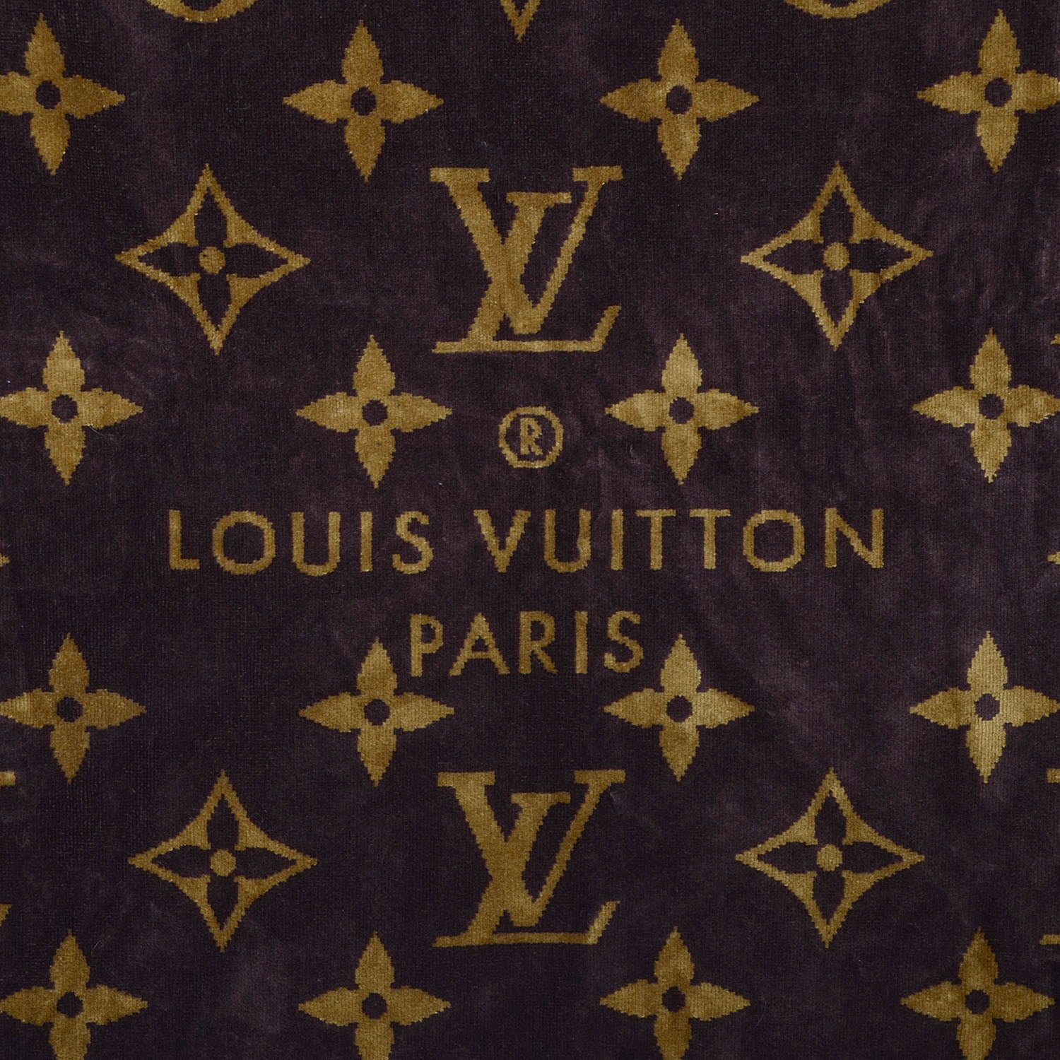 Louis Vuitton Cotton Monogram Classic Beach Towel Brown 1 of 6
