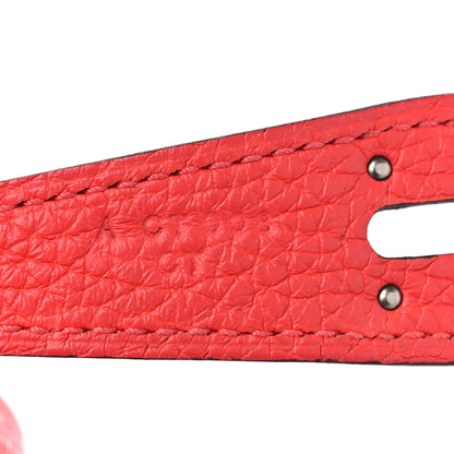 Hermes Taurillon Clemence Lindy 26 Rouge Pivoine 7 of 11