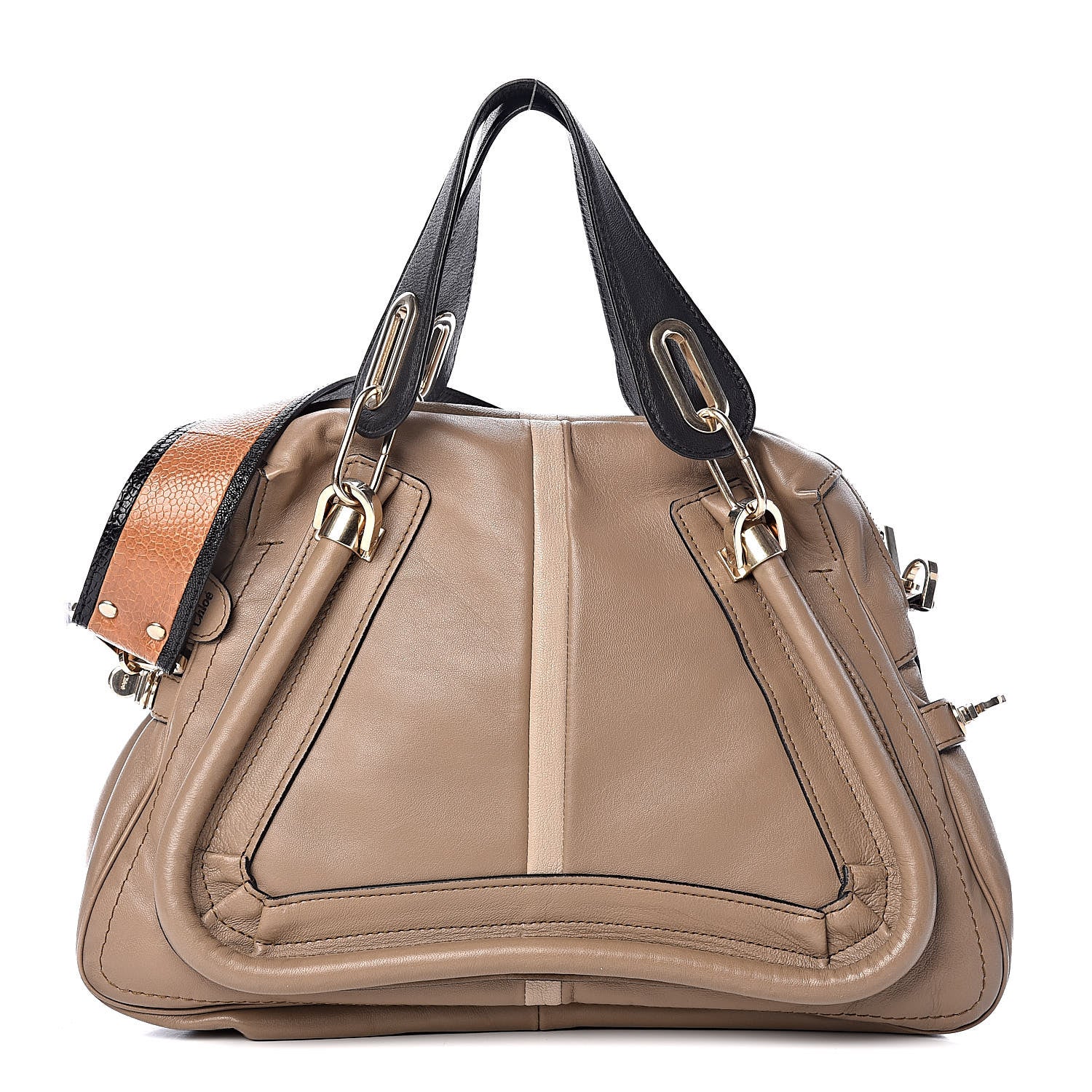 Chloe Sheepskin Ostrich Medium Military Paraty Ivy Jungle 1 of 11