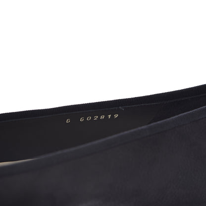 Chanel Suede Lambskin Cap Toe CC Ballerina Flats 41 Black 7 of 9