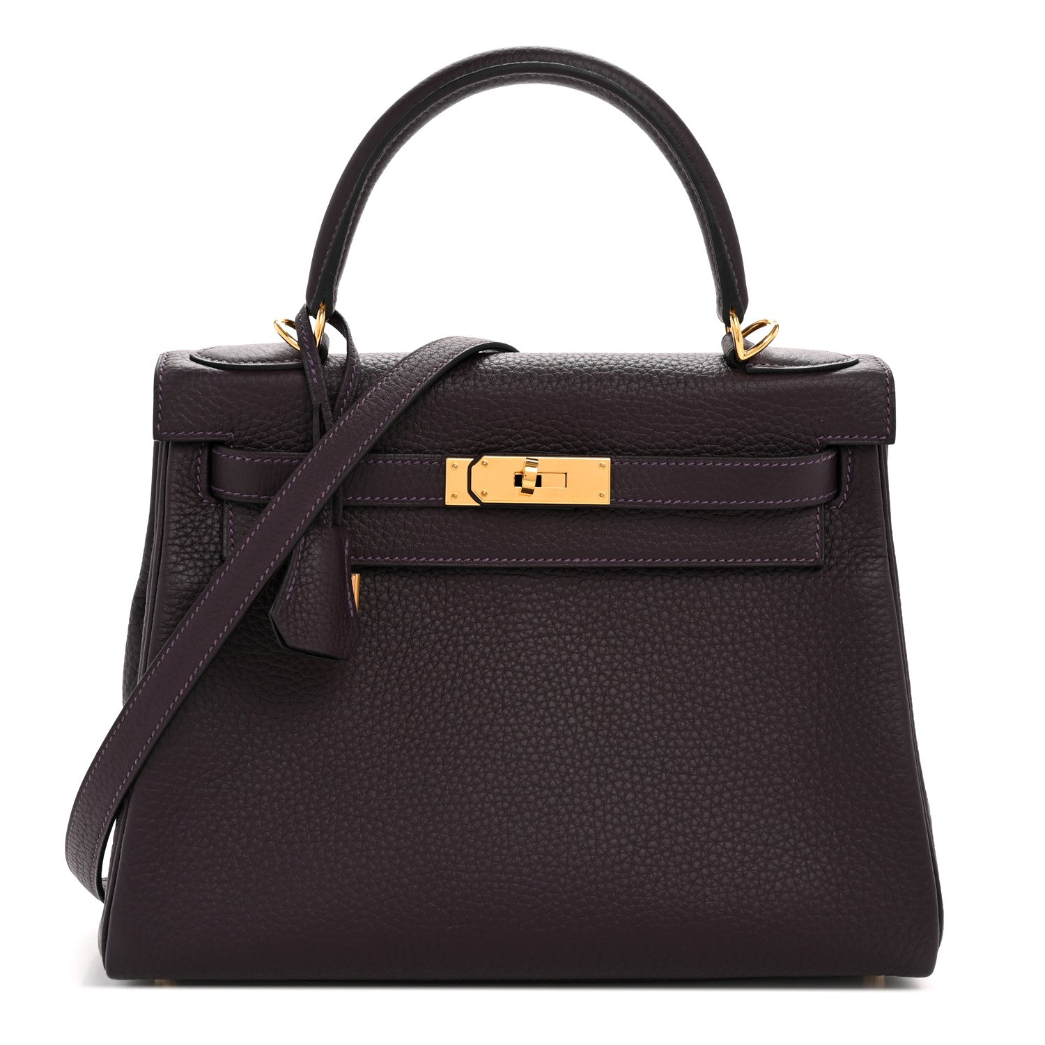 Hermes Togo Kelly Retourne 28 Raisin 1 of 12