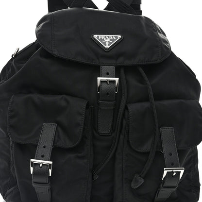 Prada Re-Nylon Vela Saffiano Medium Backpack Black 7 of 10