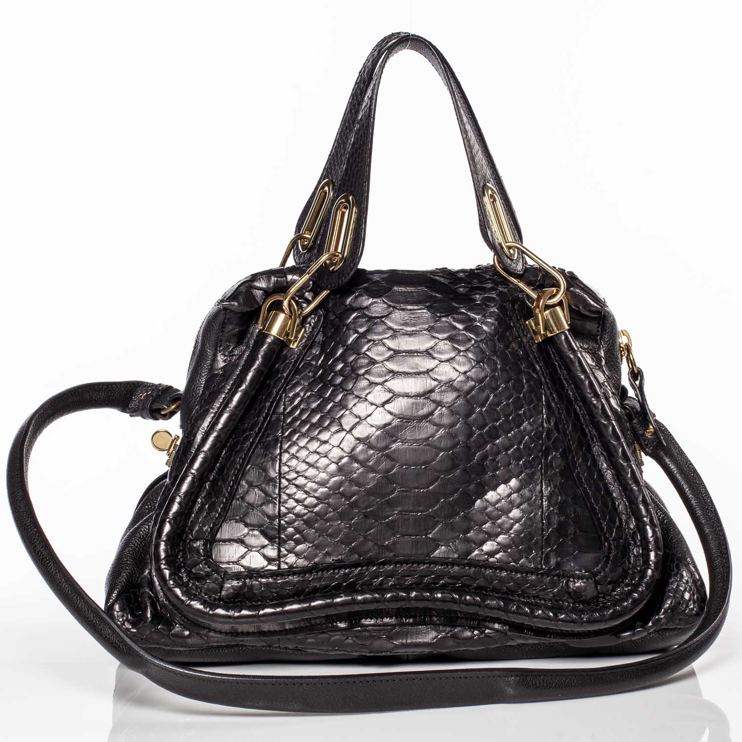 Chloe Python Medium Paraty Black 1 of 10