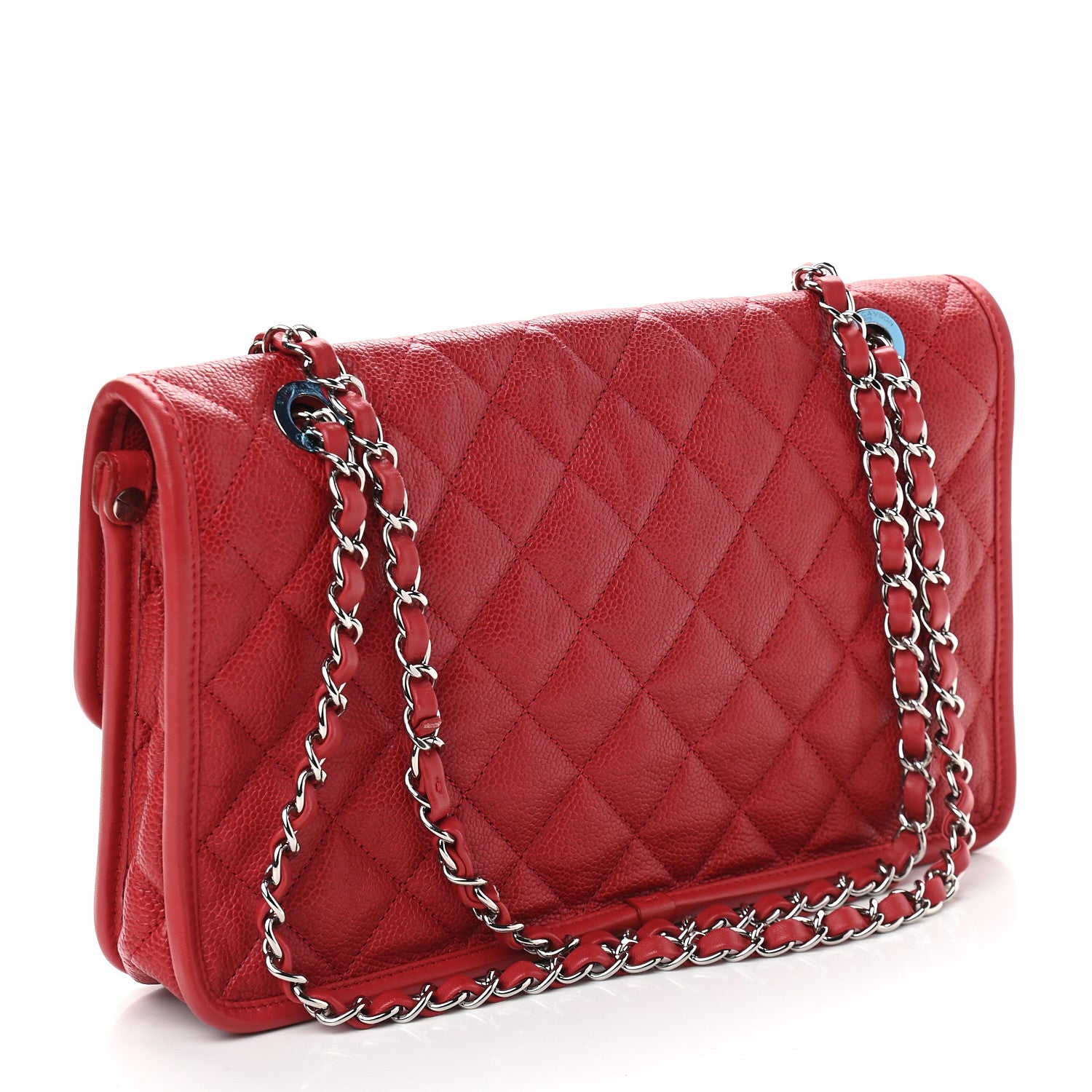 Chanel Caviar Quilted Medium French Riviera Flap Red 2 of 7