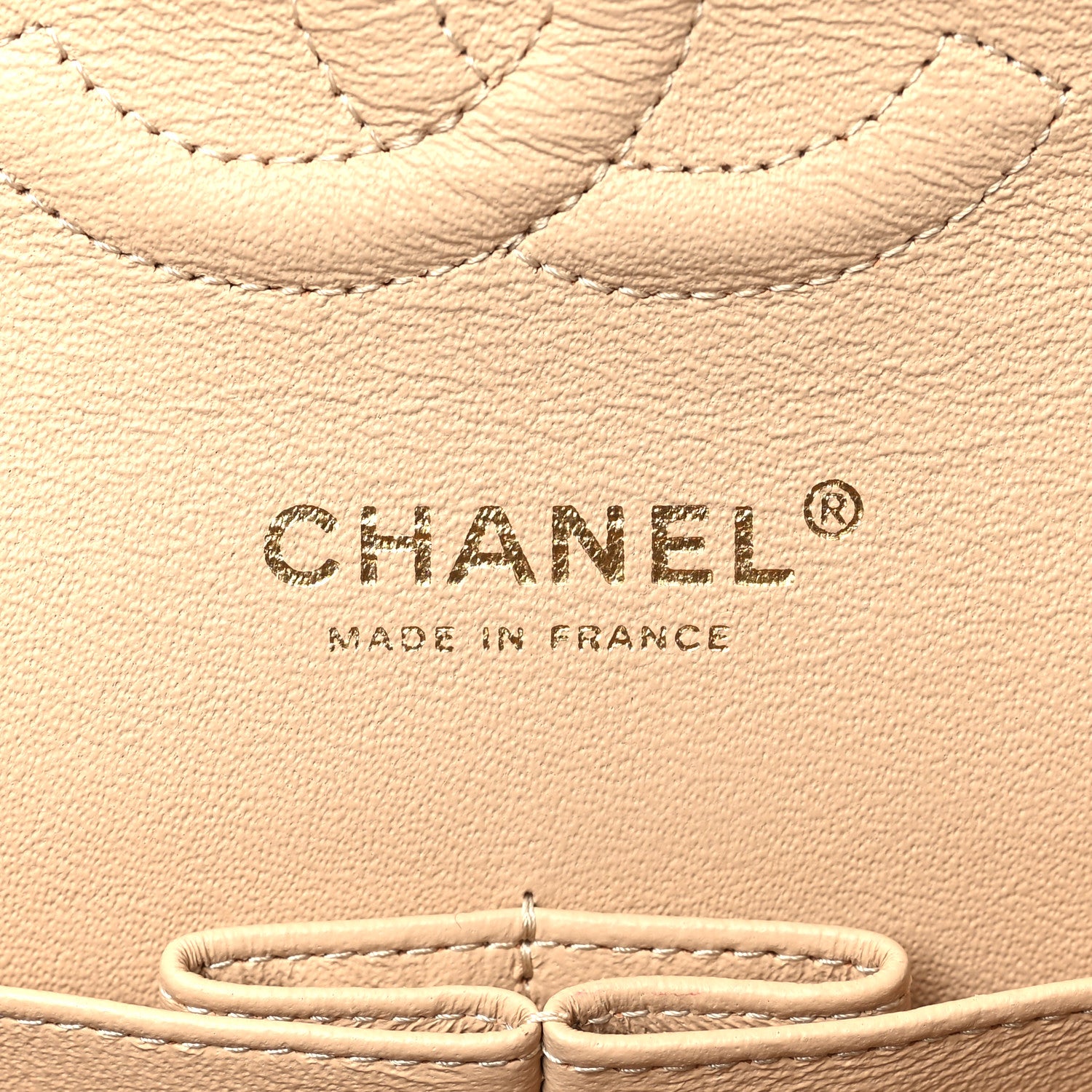 Chanel Caviar Quilted Medium Double Flap Beige 6 of 11