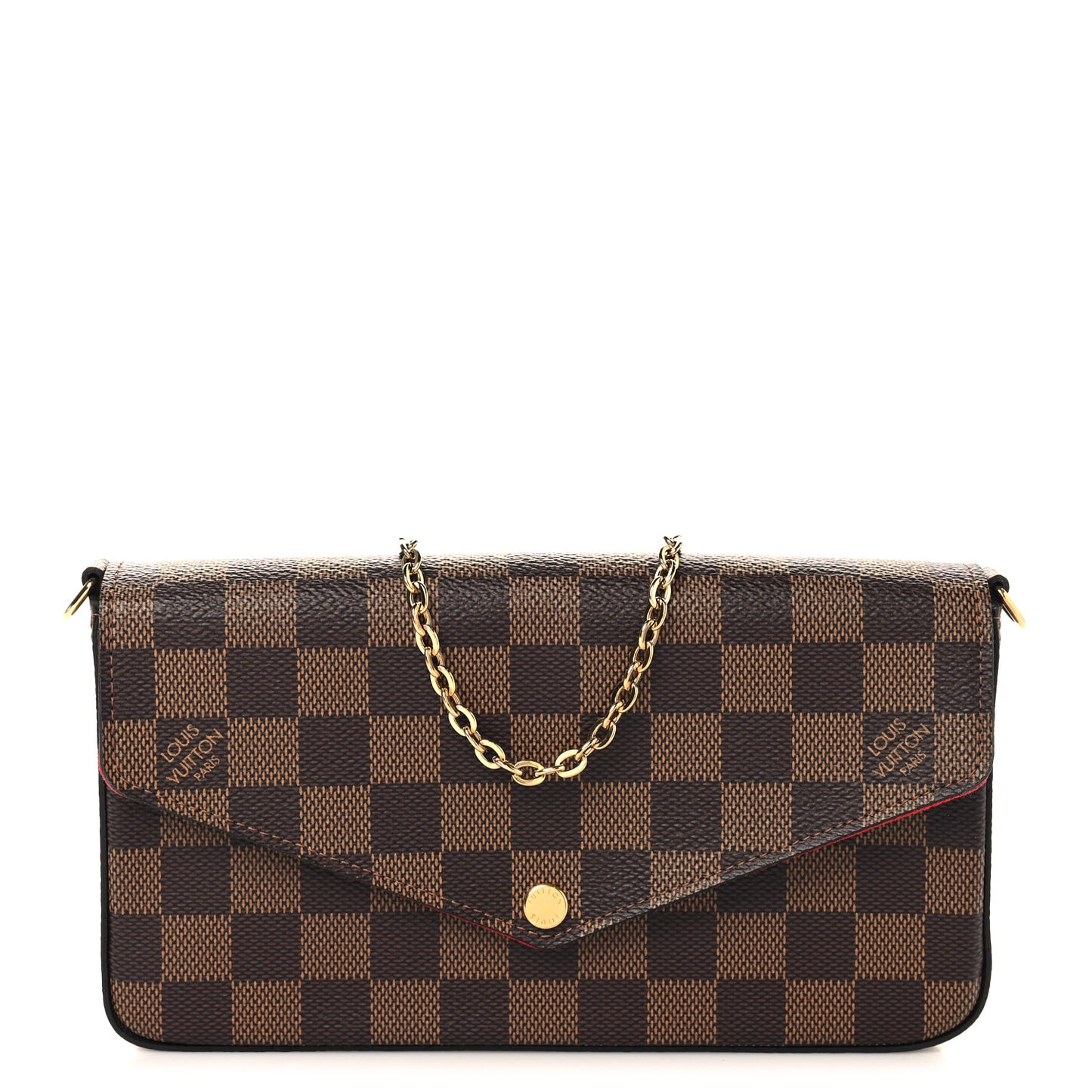 Damier Ebene Pochette Felicie Chain Wallet