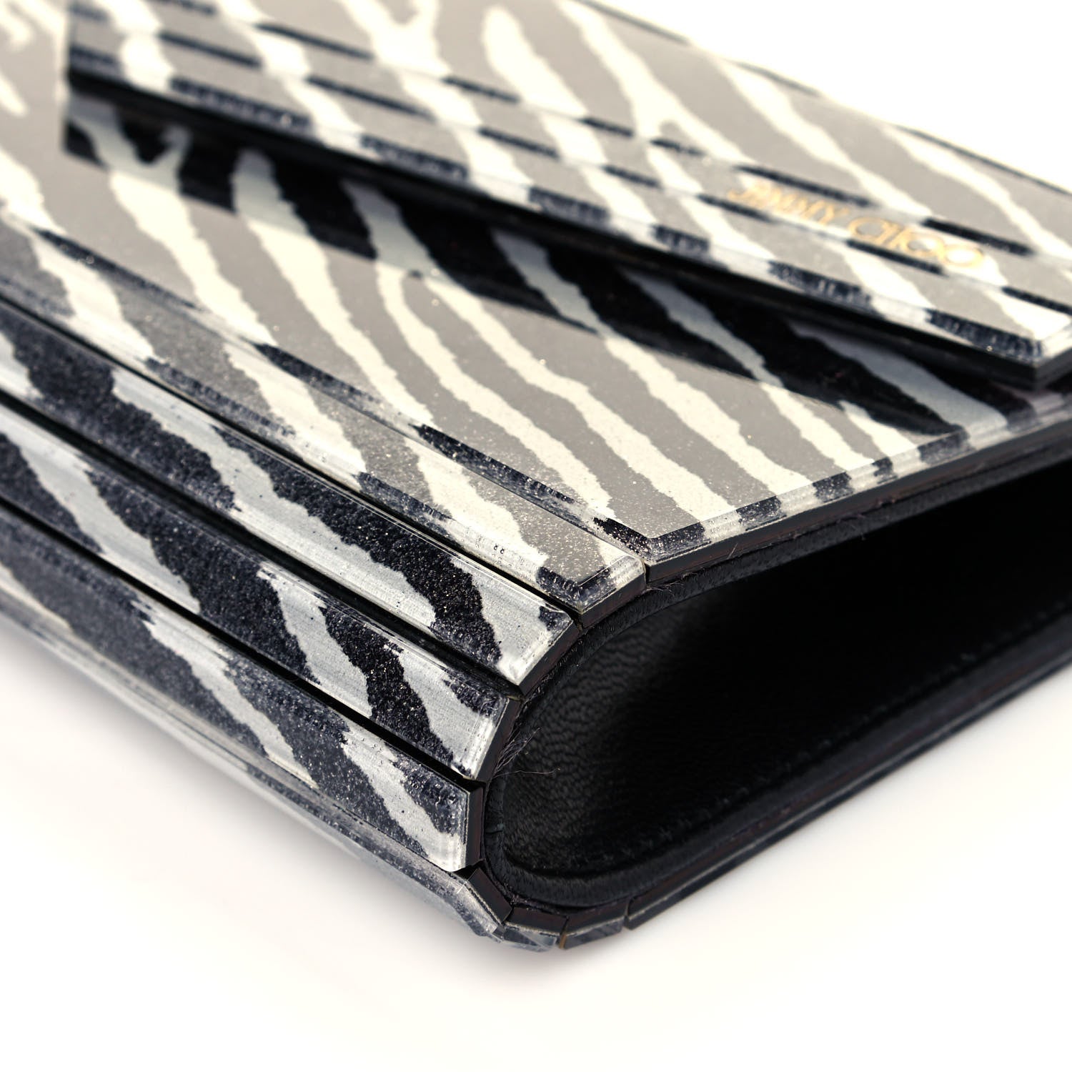 Jimmy Choo Acrylic Zebra Candy Clutch 9 of 12