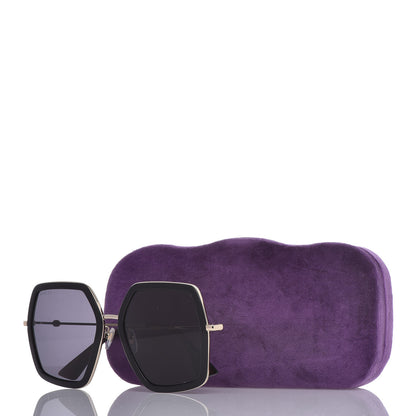 Gucci Acetate Oversize Square Frame GG0106S Sunglasses Black 7 of 7