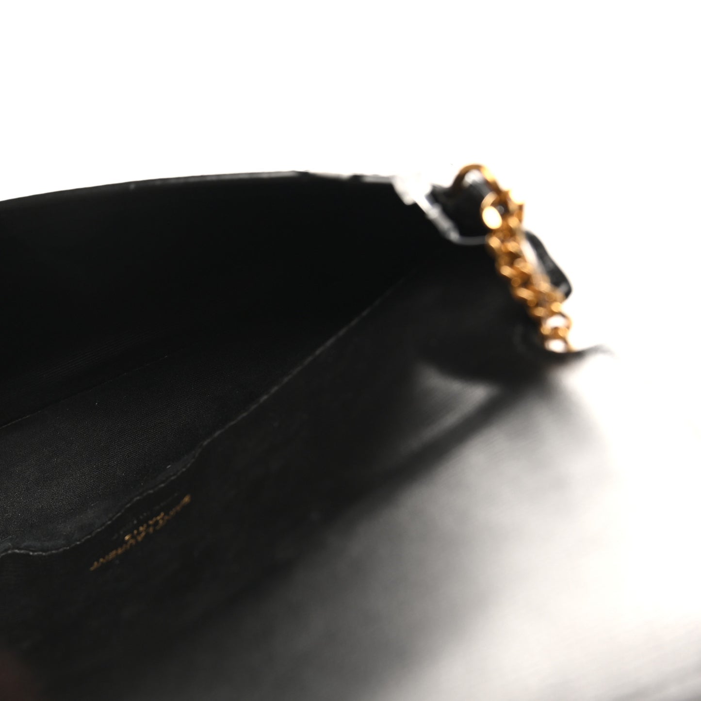 Smooth Calfskin Monogram Phone Holder Crossbody Black