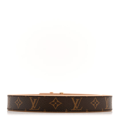Louis Vuitton Calfskin Monogram 20mm LV Iconic Reversible Belt 85 34 Arizona Beige 2 of 7