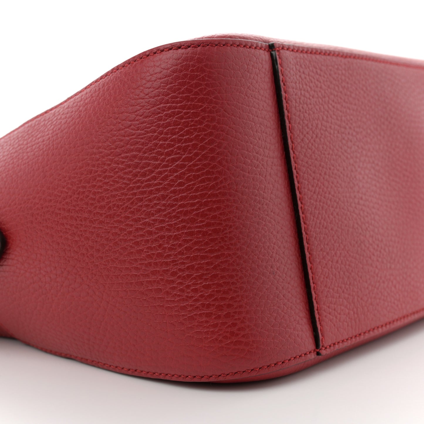 Calfskin Sylvie Web Kingsnake Print Top Handle Shoulder Bag Red