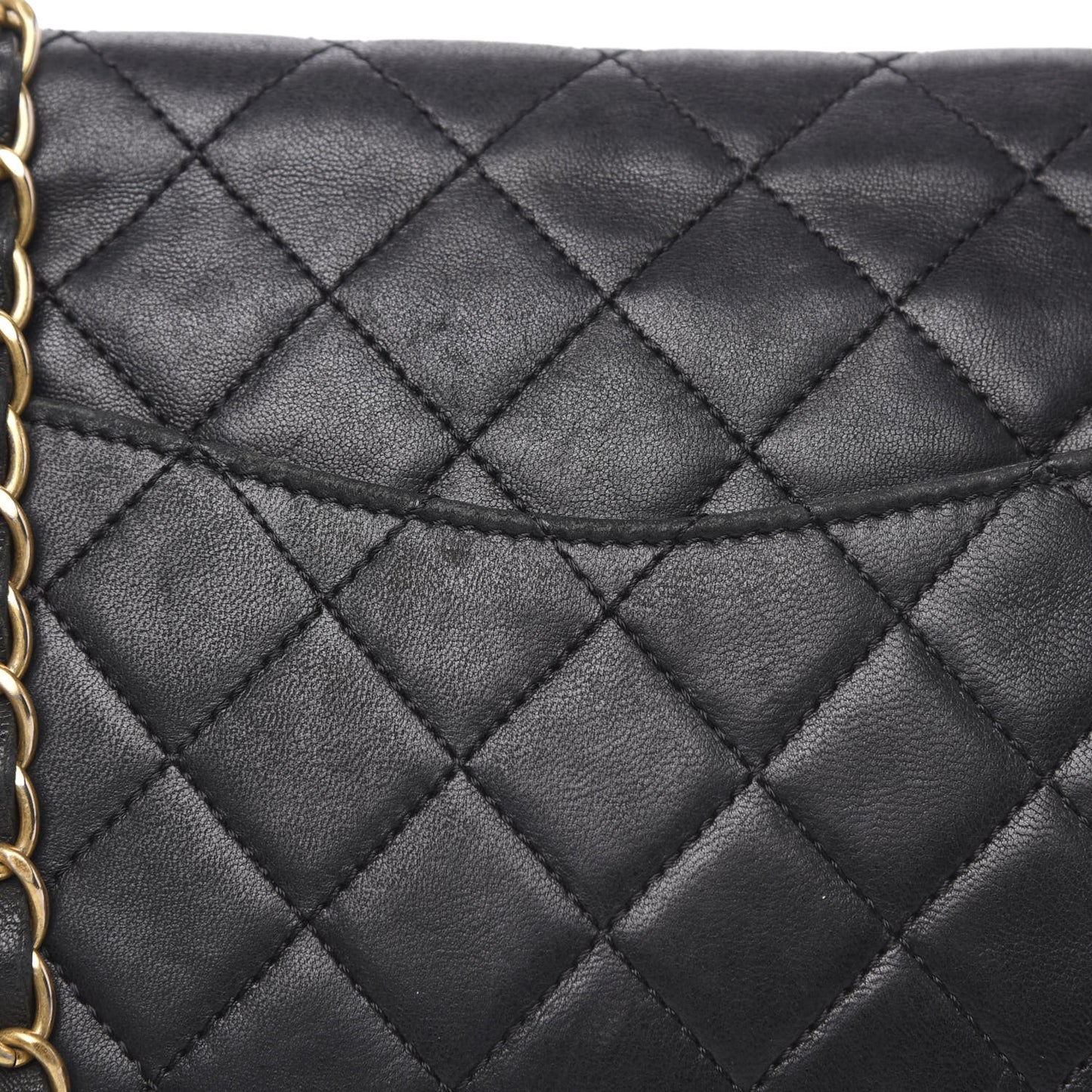 Lambskin Quilted Medium Cruise Charm Single Flap Black