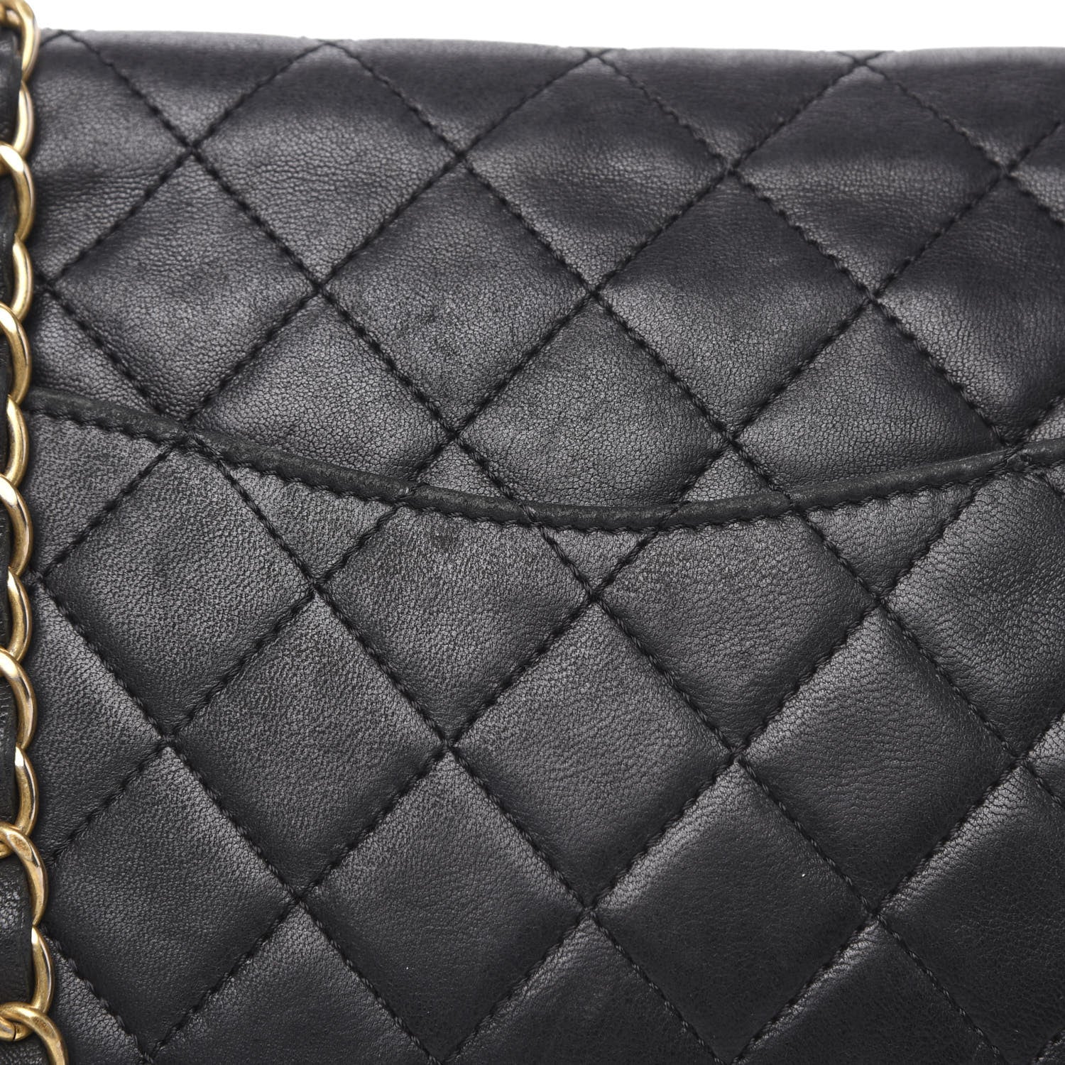 Chanel Lambskin Quilted Medium Cruise Charm Single Flap Black 13 of 16