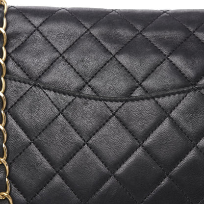 Chanel Lambskin Quilted Medium Cruise Charm Single Flap Black 13 of 16
