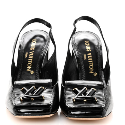 Louis Vuitton Electric Epi Shake Slingback Pumps 38.5 Black 3 of 10