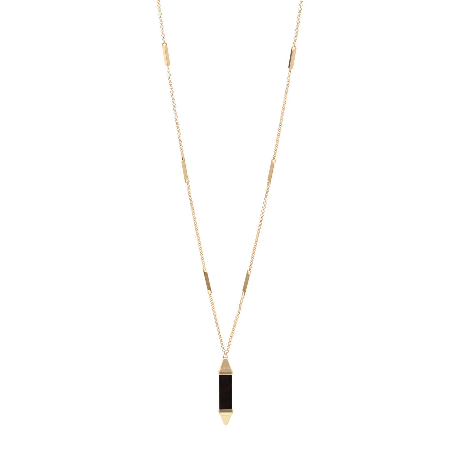 18K Yellow Gold Snakewood Large Les Berlingtos de Cartier Necklace