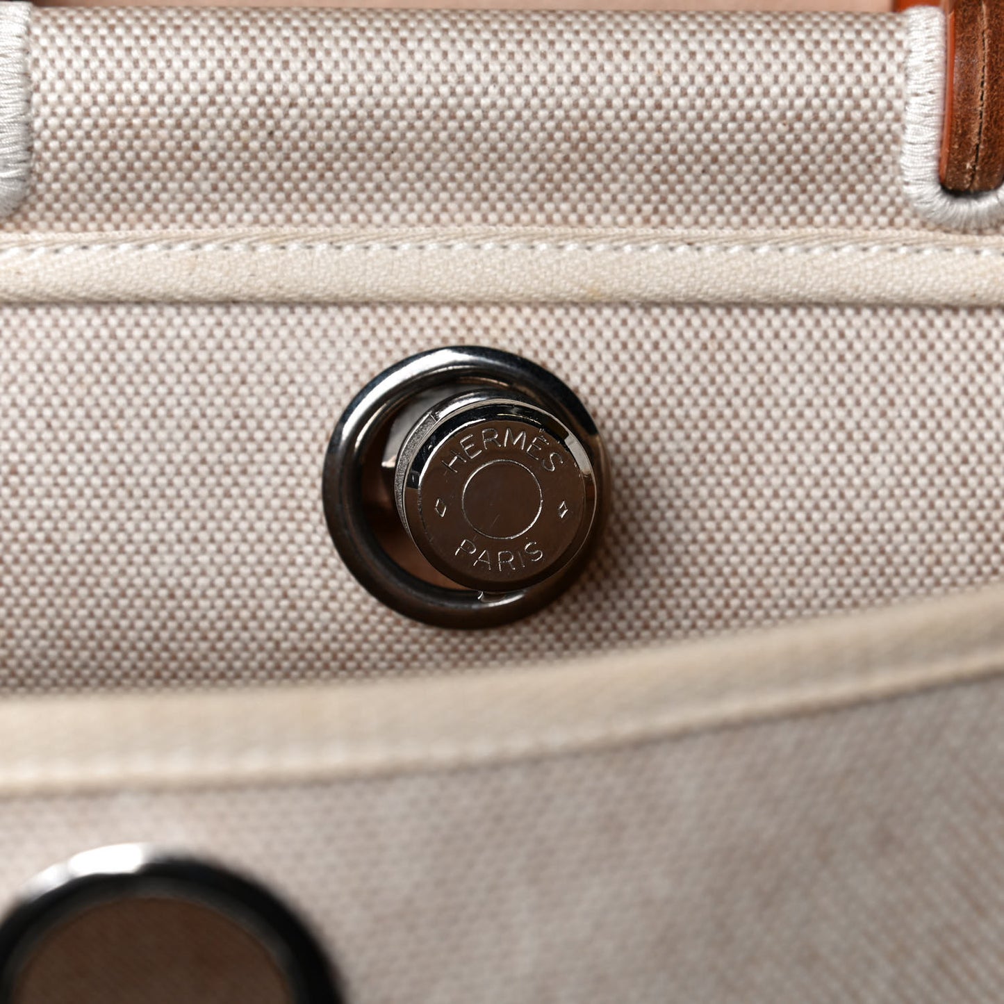 Toile Vache Calfskin Herbag 30 PM Backpack Natural