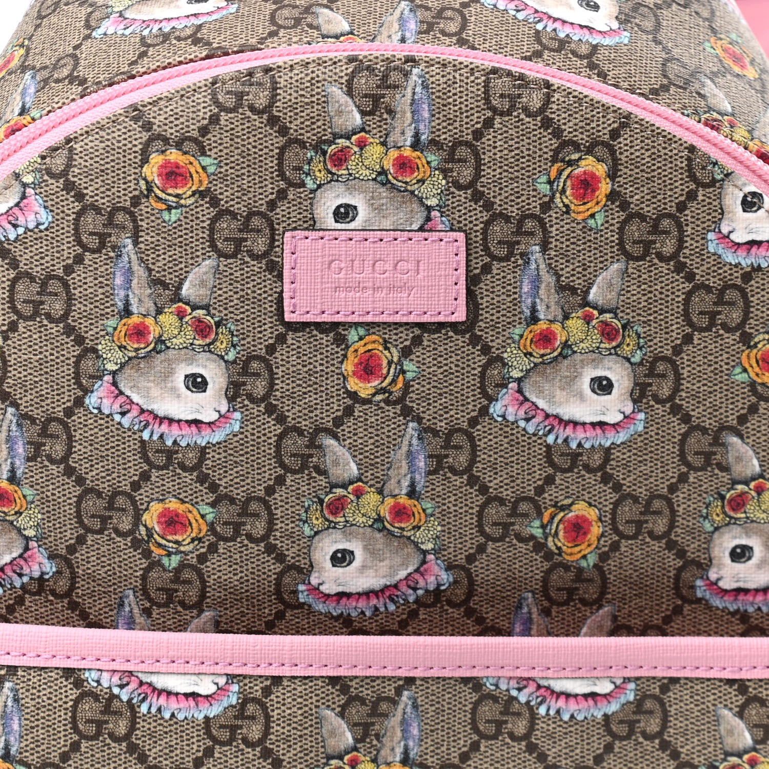 Gucci X YUKO HIGUCHI GG Supreme Monogram Childrens Backpack Pink 8 of 10