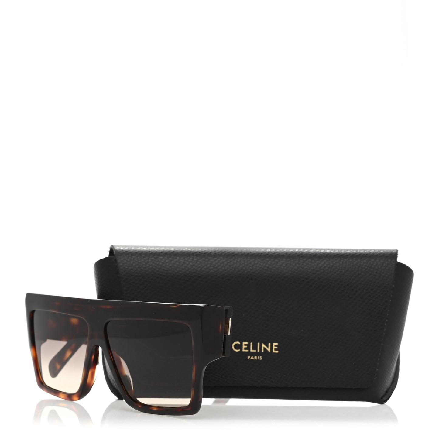 Acetate Chunky Rectangle Sunglasses CL 40092I Tortoise