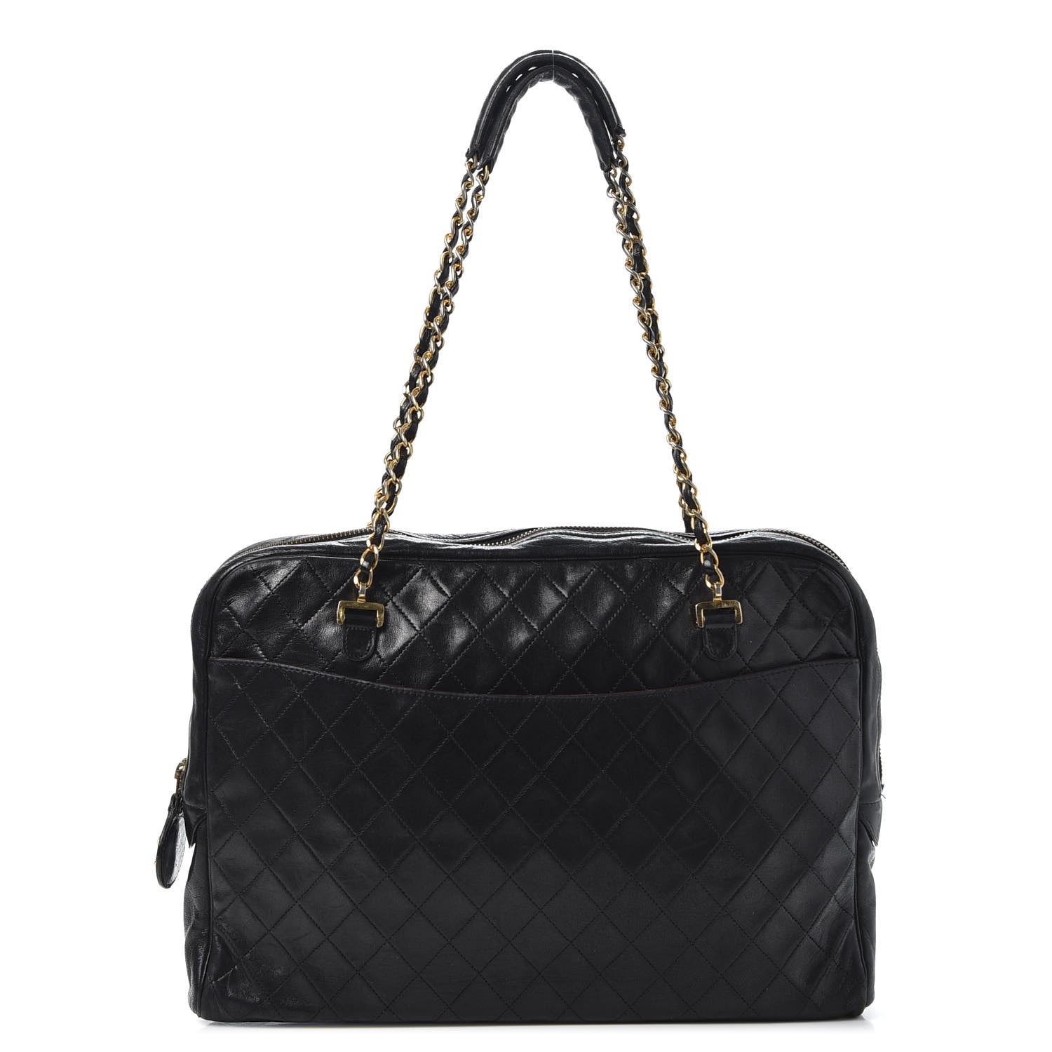 Chanel Lambskin Quilted Shoulder Bag Black 1 of 14
