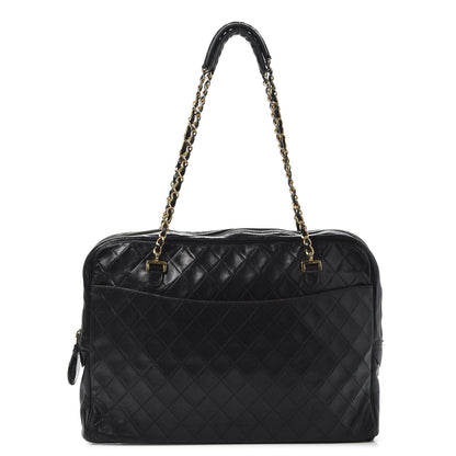 Chanel Lambskin Quilted Shoulder Bag Black 1 of 14